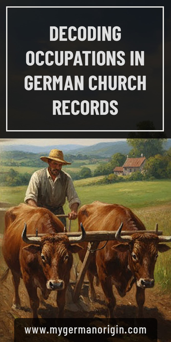 Decoding Occupations in German Church Records