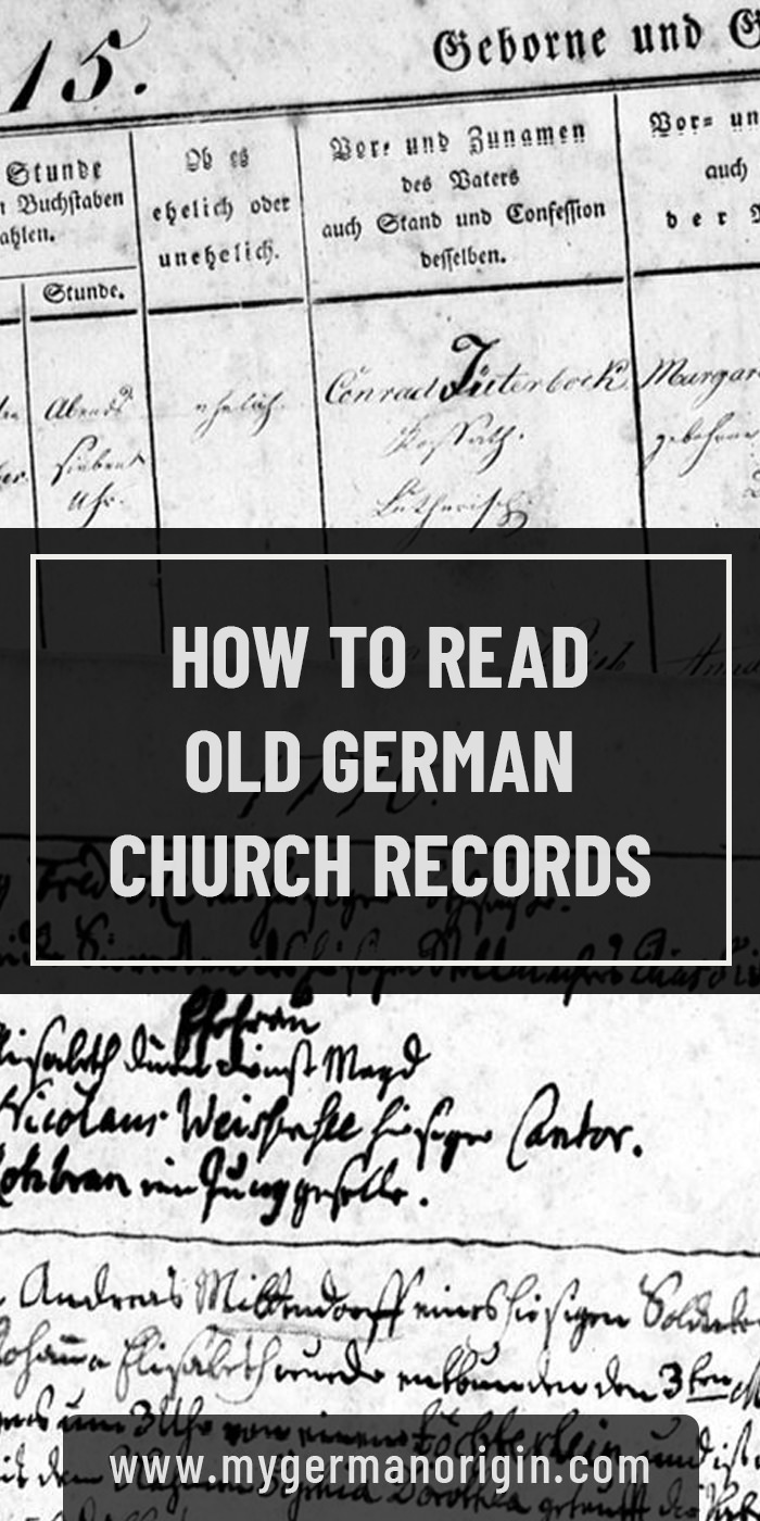 How to Read Old German Church Records