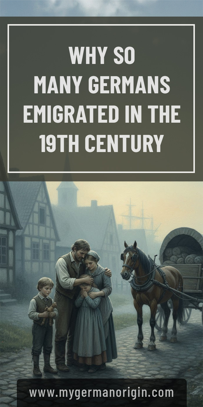 Why So Many Germans Emigrated in the 19th Century
